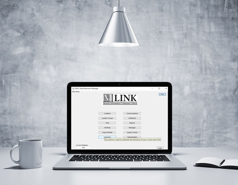 Mlink.com on Laptop Screen